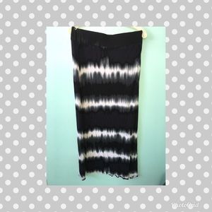 Long tie dye skirt